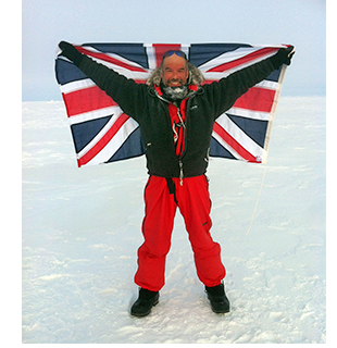 Mike at the Magnetic North Pole.